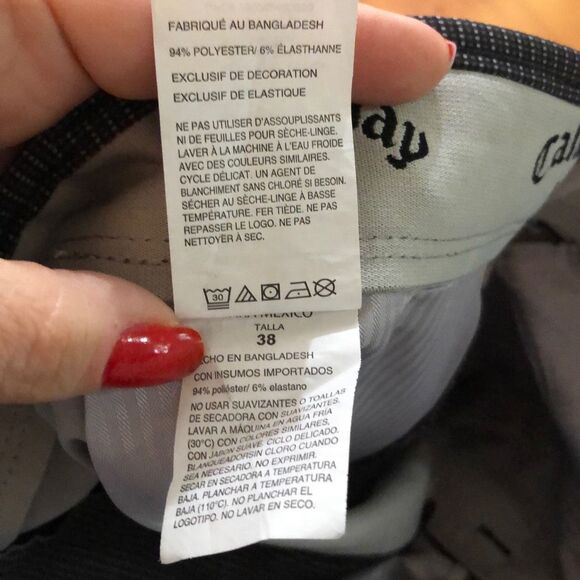 Callaway Mens Golf Shorts Size 38 Waist Black - Picture 5 of 6